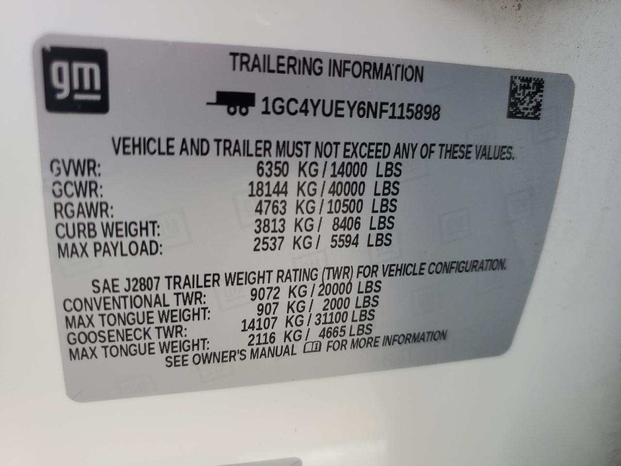 Photo 11 VIN: 1GC4YUEY6NF115898 - CHEVROLET SILVERADO 