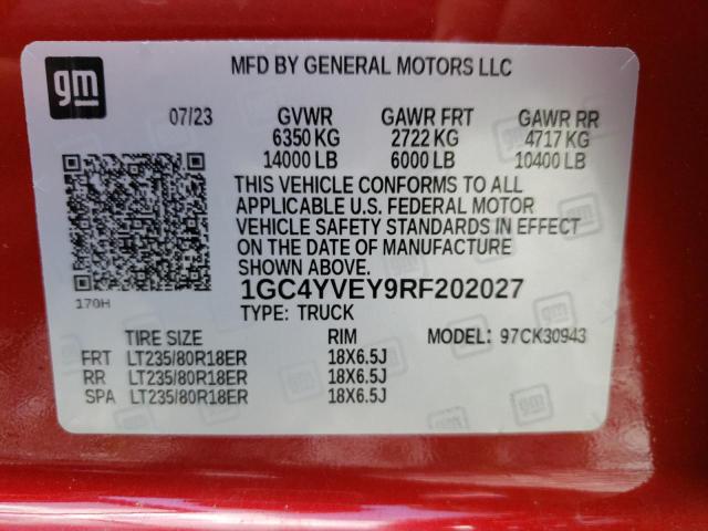 Photo 11 VIN: 1GC4YVEY9RF202027 - CHEVROLET SILVERADO 