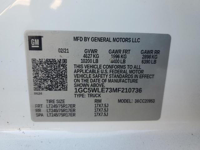 Photo 11 VIN: 1GC5WLE73MF210736 - CHEVROLET ALL MODELS 