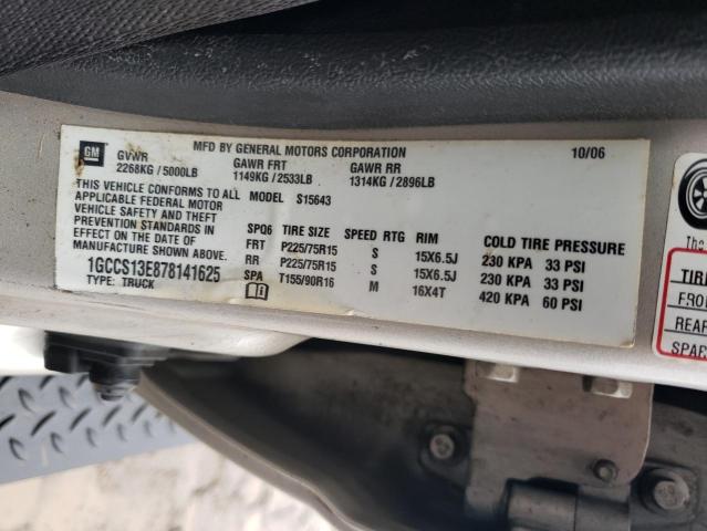 Photo 11 VIN: 1GCCS13E878141625 - CHEVROLET COLORADO 