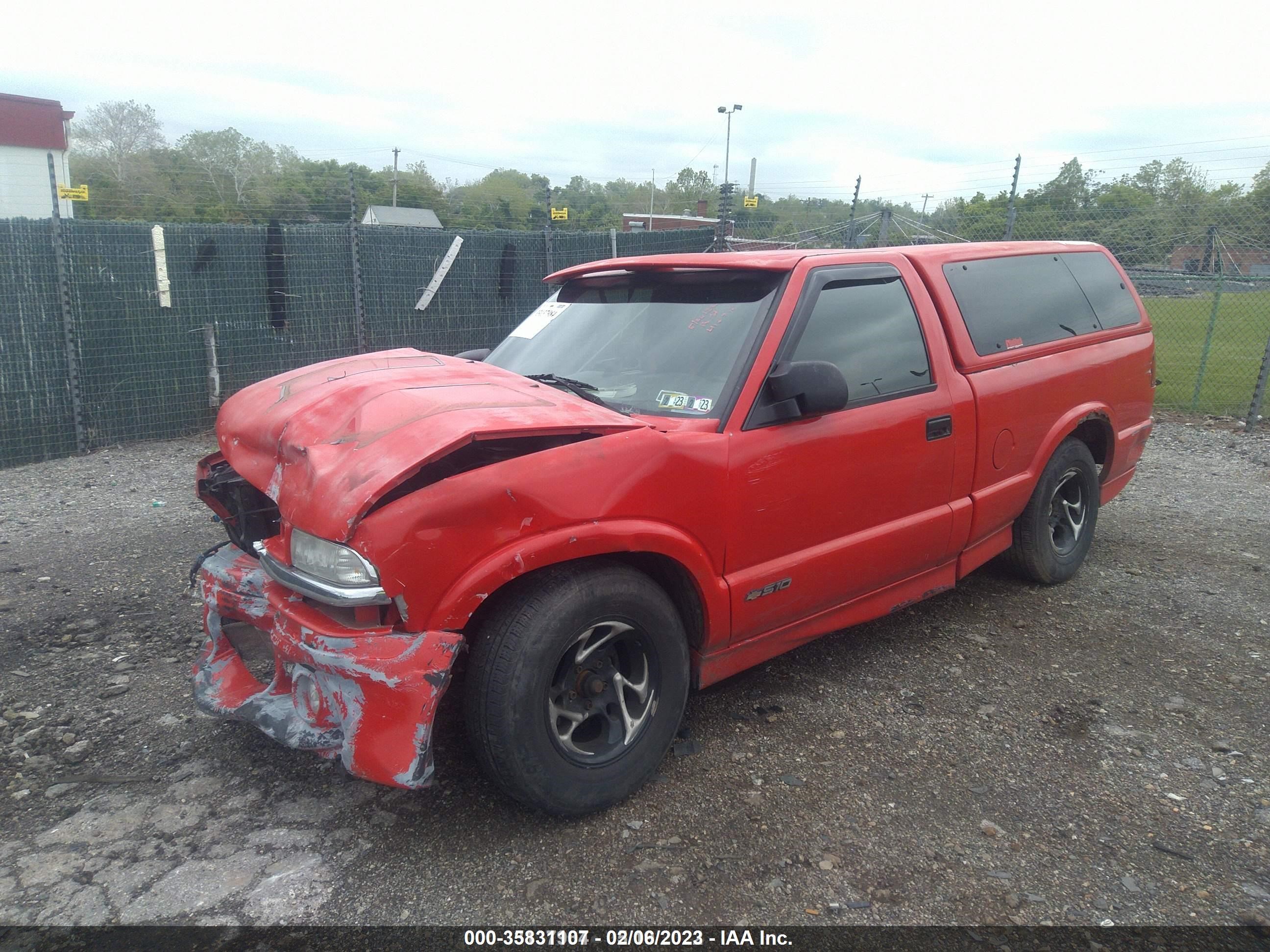 Photo 1 VIN: 1GCCS1444SK259186 - CHEVROLET S-10 PICKUP 