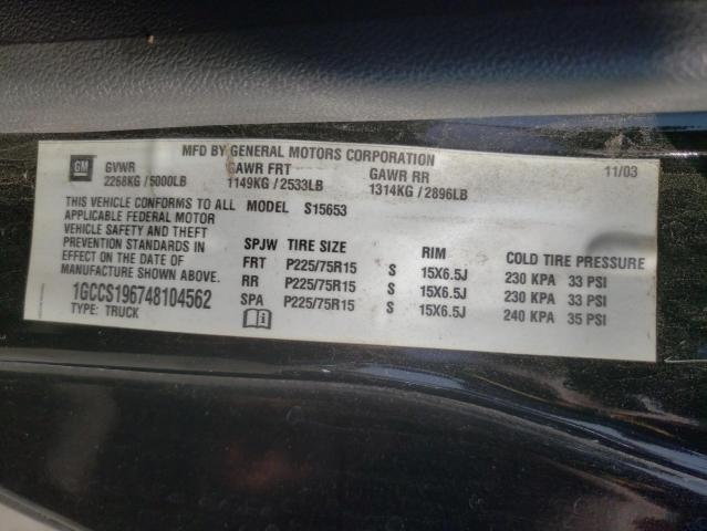 Photo 11 VIN: 1GCCS196748104562 - CHEVROLET COLORADO 