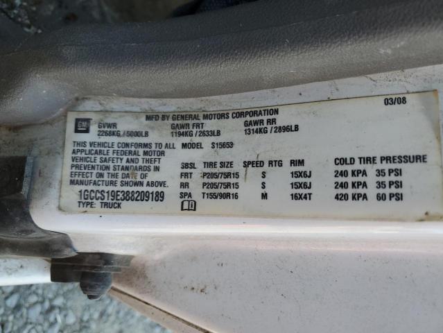 Photo 11 VIN: 1GCCS19E388209189 - CHEVROLET COLORADO 