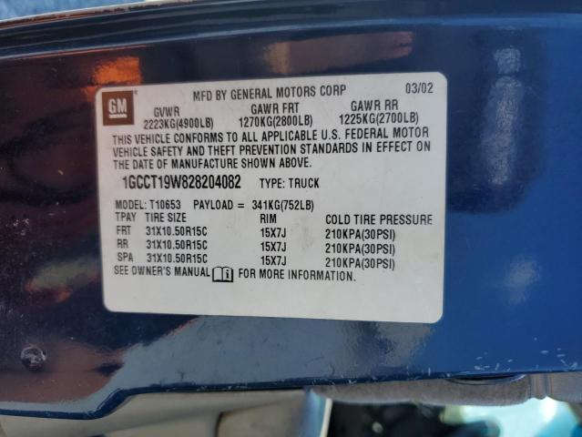 Photo 11 VIN: 1GCCT19W828204082 - CHEVROLET S10 