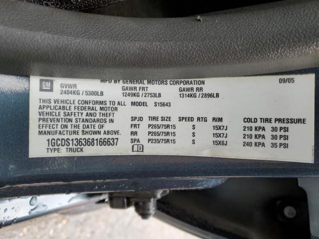 Photo 12 VIN: 1GCDS136368166637 - CHEVROLET COLORADO 