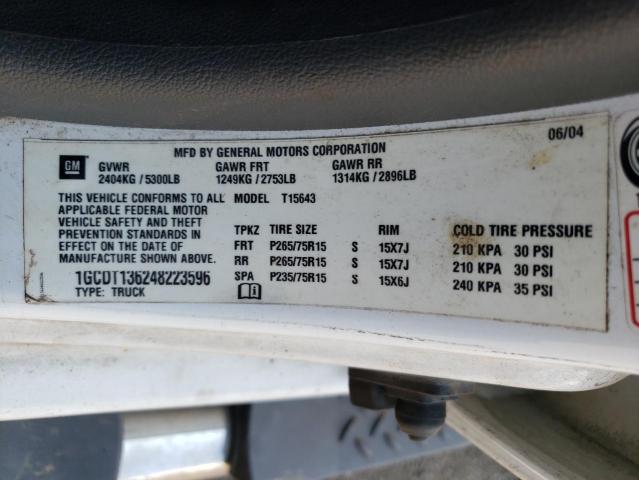 Photo 11 VIN: 1GCDT136248223596 - CHEVROLET COLORADO 