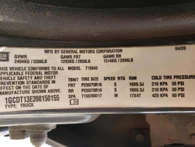 Photo 11 VIN: 1GCDT13E398150155 - CHEVROLET COLORADO 