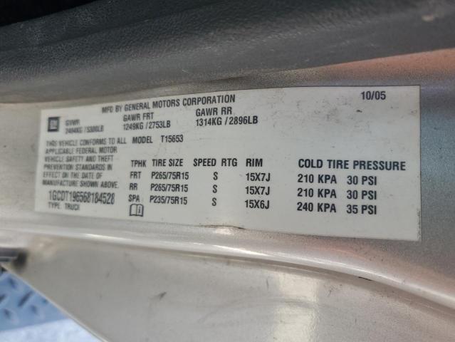 Photo 11 VIN: 1GCDT196568184528 - CHEVROLET COLORADO 