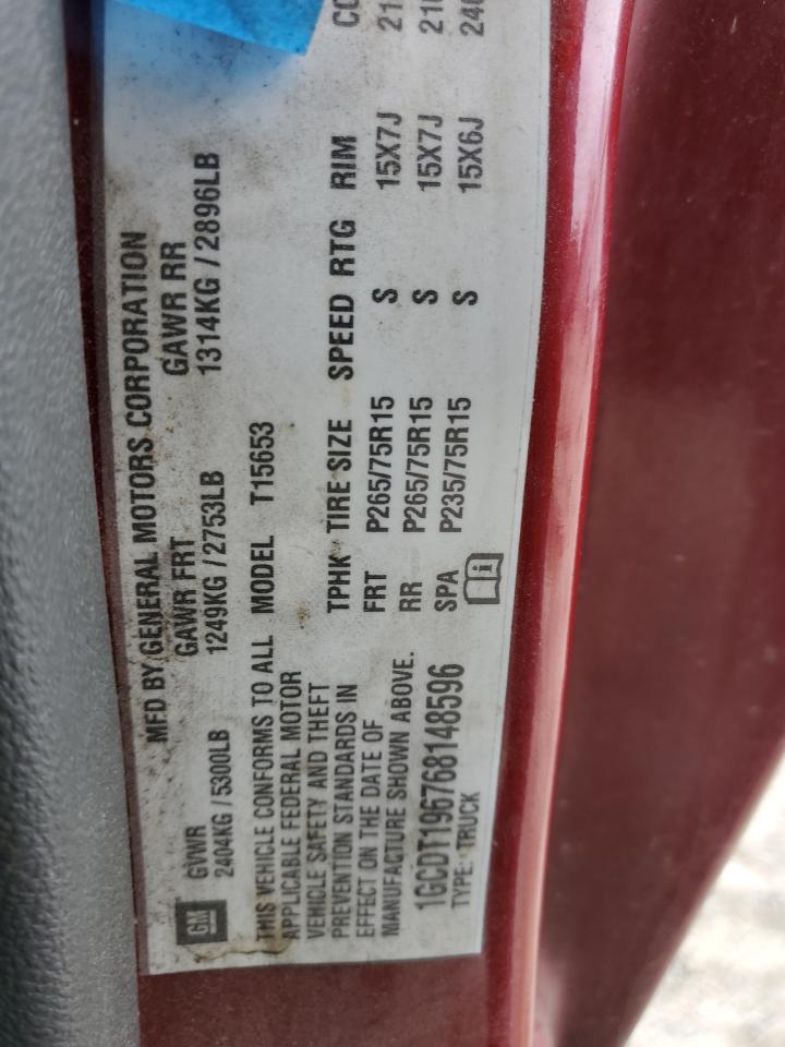 Photo 11 VIN: 1GCDT196768148596 - CHEVROLET COLORADO 