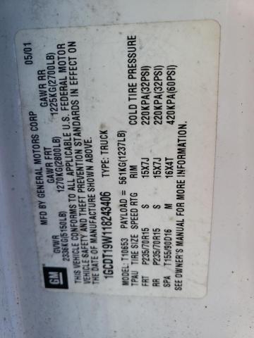 Photo 11 VIN: 1GCDT19W118243406 - CHEVROLET S10 