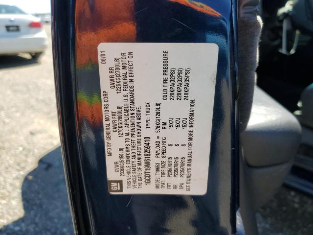 Photo 11 VIN: 1GCDT19W618259410 - CHEVROLET S10 