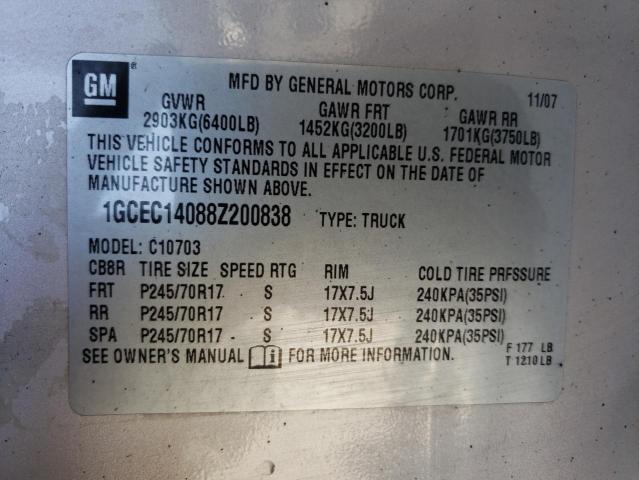 Photo 12 VIN: 1GCEC14088Z200838 - CHEVROLET ALL MODELS 