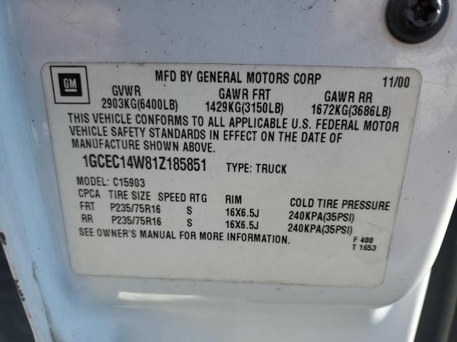 Photo 11 VIN: 1GCEC14W81Z185851 - CHEVROLET ALL MODELS 