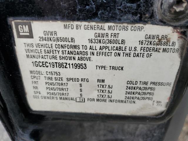 Photo 11 VIN: 1GCEC19T86Z119953 - CHEVROLET ALL MODELS 