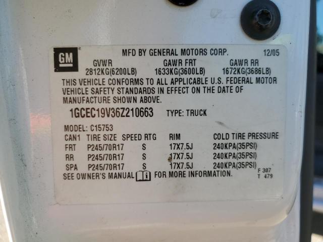 Photo 11 VIN: 1GCEC19V36Z210663 - CHEVROLET SILVERADO 