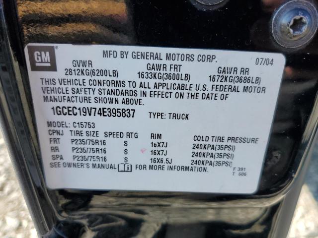 Photo 11 VIN: 1GCEC19V74E395837 - CHEVROLET SILVERADO 