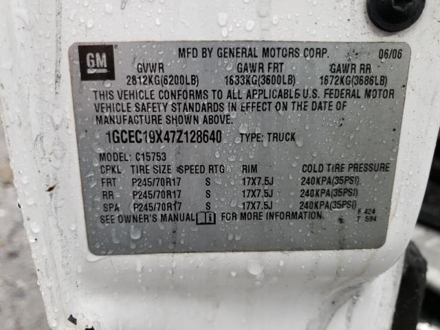 Photo 11 VIN: 1GCEC19X47Z128640 - CHEVROLET ALL MODELS 