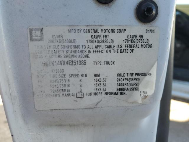 Photo 11 VIN: 1GCEK14VX4E251385 - CHEVROLET SILVERADO 