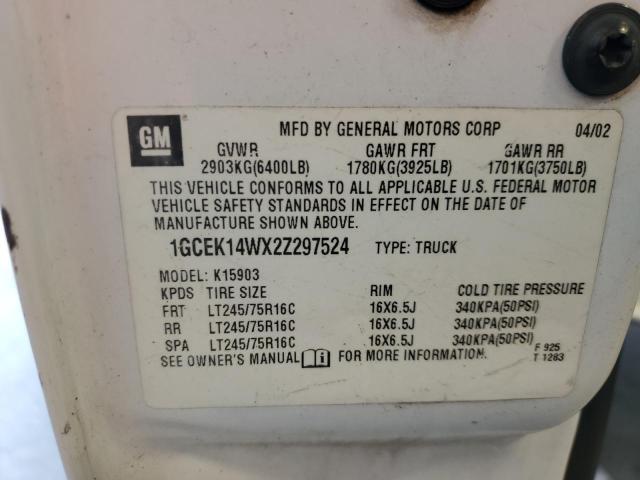 Photo 11 VIN: 1GCEK14WX2Z297524 - CHEVROLET SILVERADO 