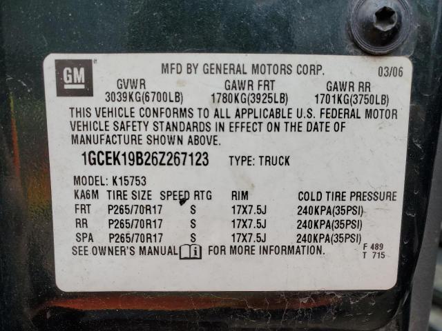 Photo 11 VIN: 1GCEK19B26Z267123 - CHEVROLET SILVERADO 