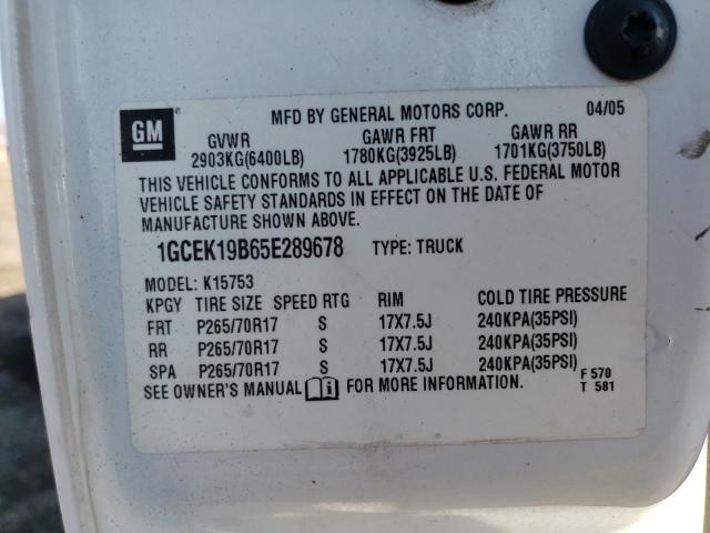 Photo 11 VIN: 1GCEK19B65E289678 - CHEVROLET SILVERADO 