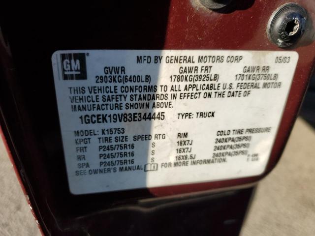 Photo 11 VIN: 1GCEK19V83E344445 - CHEVROLET ALL MODELS 