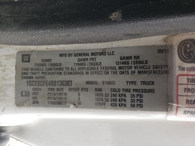 Photo 9 VIN: 1GCESCFE4B8136303 - CHEVROLET COLORADO L 