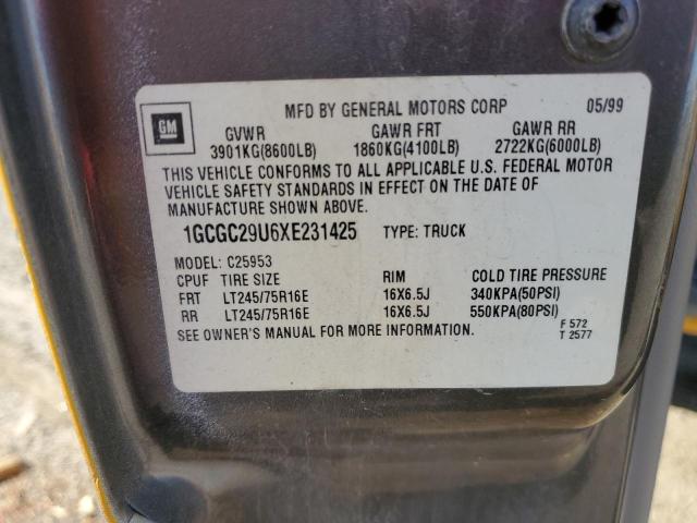 Photo 11 VIN: 1GCGC29U6XE231425 - CHEVROLET ALL MODELS 