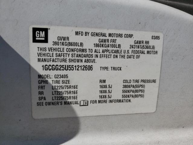 Photo 12 VIN: 1GCGG25U551212606 - CHEVROLET EXPRESS G2 