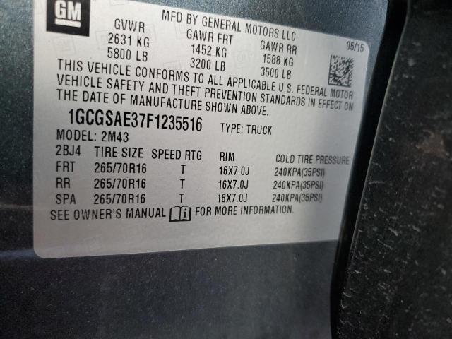 Photo 11 VIN: 1GCGSAE37F1235516 - CHEVROLET COLORADO 