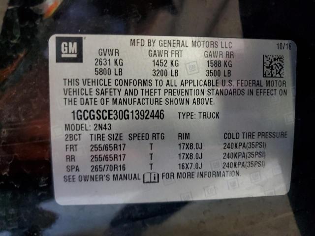 Photo 11 VIN: 1GCGSCE30G1392446 - CHEVROLET COLORADO L 