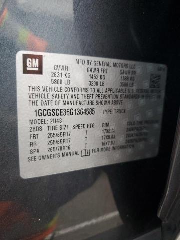 Photo 11 VIN: 1GCGSCE36G1364585 - CHEVROLET COLORADO L 