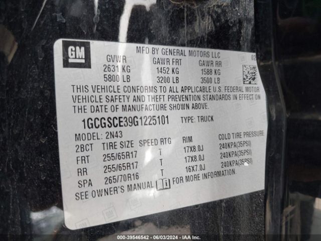 Photo 8 VIN: 1GCGSCE39G1225101 - CHEVROLET COLORADO 