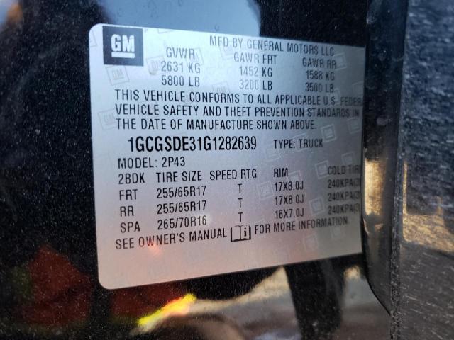 Photo 11 VIN: 1GCGSDE31G1282639 - CHEVROLET COLORADO 