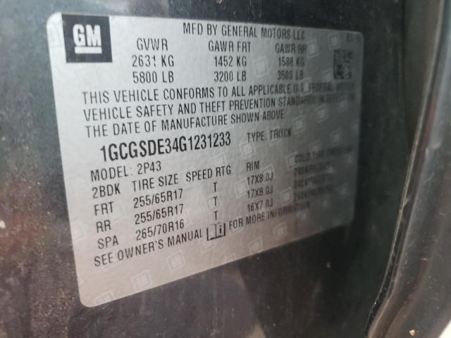 Photo 9 VIN: 1GCGSDE34G1231233 - CHEVROLET COLORADO Z 