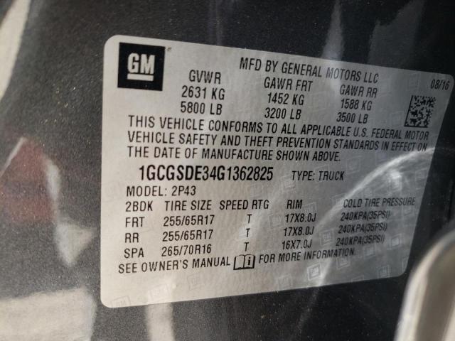 Photo 9 VIN: 1GCGSDE34G1362825 - CHEVROLET COLORADO Z 