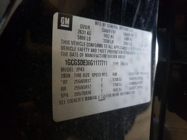 Photo 9 VIN: 1GCGSDE36G1177711 - CHEVROLET COLORADO Z 