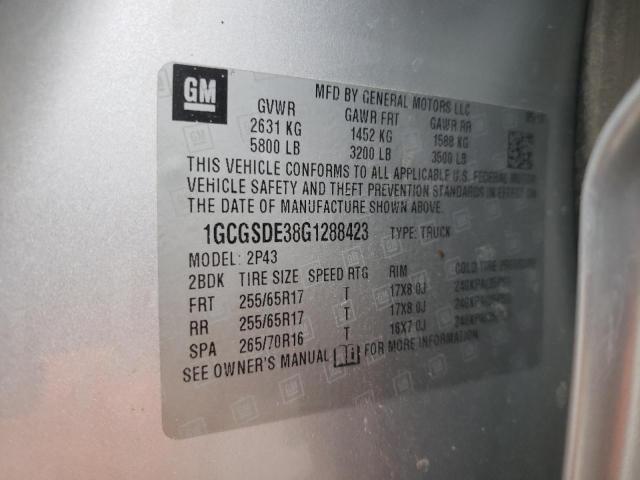 Photo 9 VIN: 1GCGSDE38G1288423 - CHEVROLET COLORADO Z 