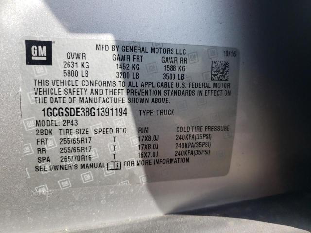 Photo 9 VIN: 1GCGSDE38G1391194 - CHEVROLET COLORADO Z 