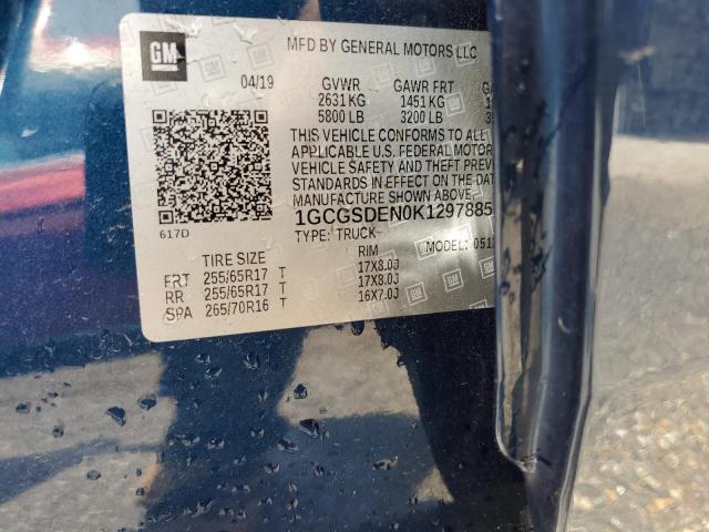 Photo 11 VIN: 1GCGSDEN0K1297885 - CHEVROLET COLORADO 