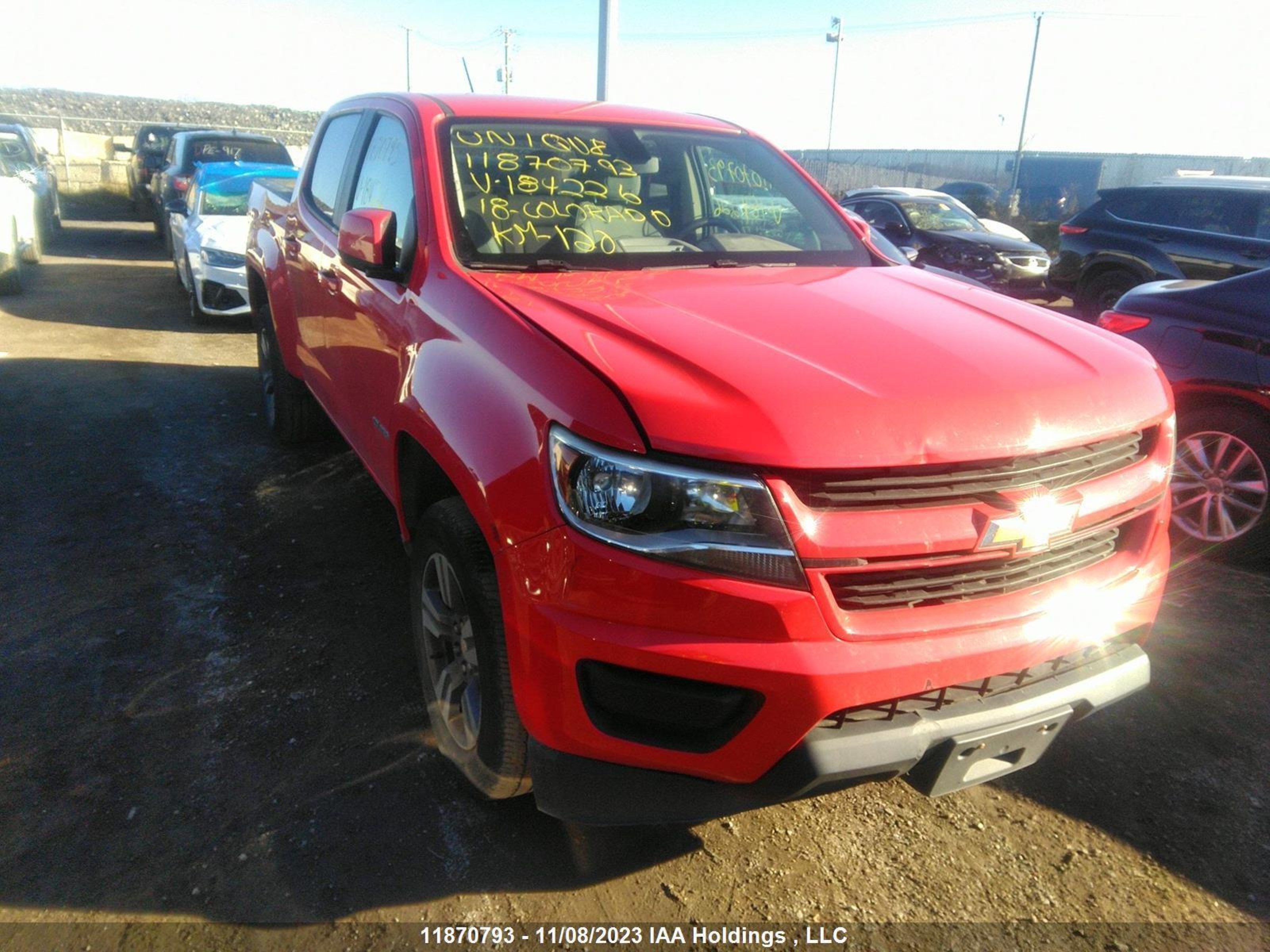 Photo 0 VIN: 1GCGTBEN9J1184226 - CHEVROLET COLORADO 