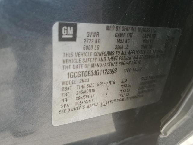 Photo 12 VIN: 1GCGTCE34G1122598 - CHEVROLET COLORADO 