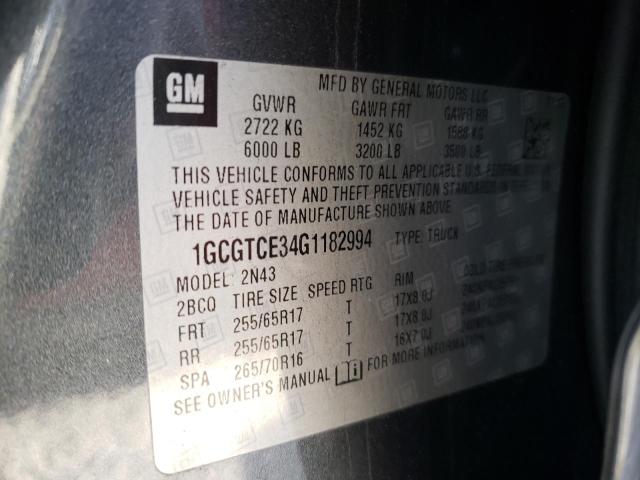 Photo 11 VIN: 1GCGTCE34G1182994 - CHEVROLET COLORADO 