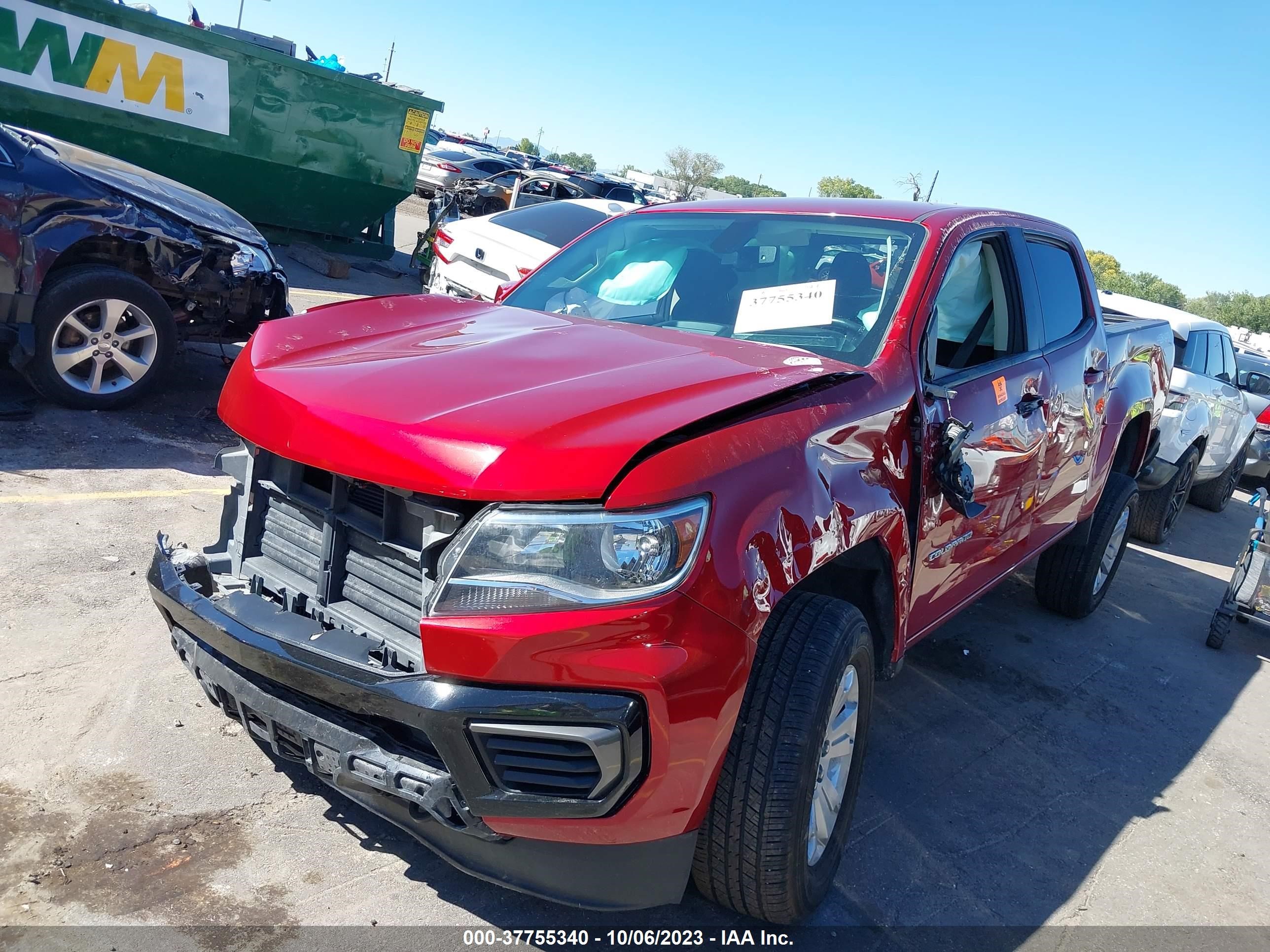 Photo 1 VIN: 1GCGTCEN6M1141411 - CHEVROLET COLORADO 