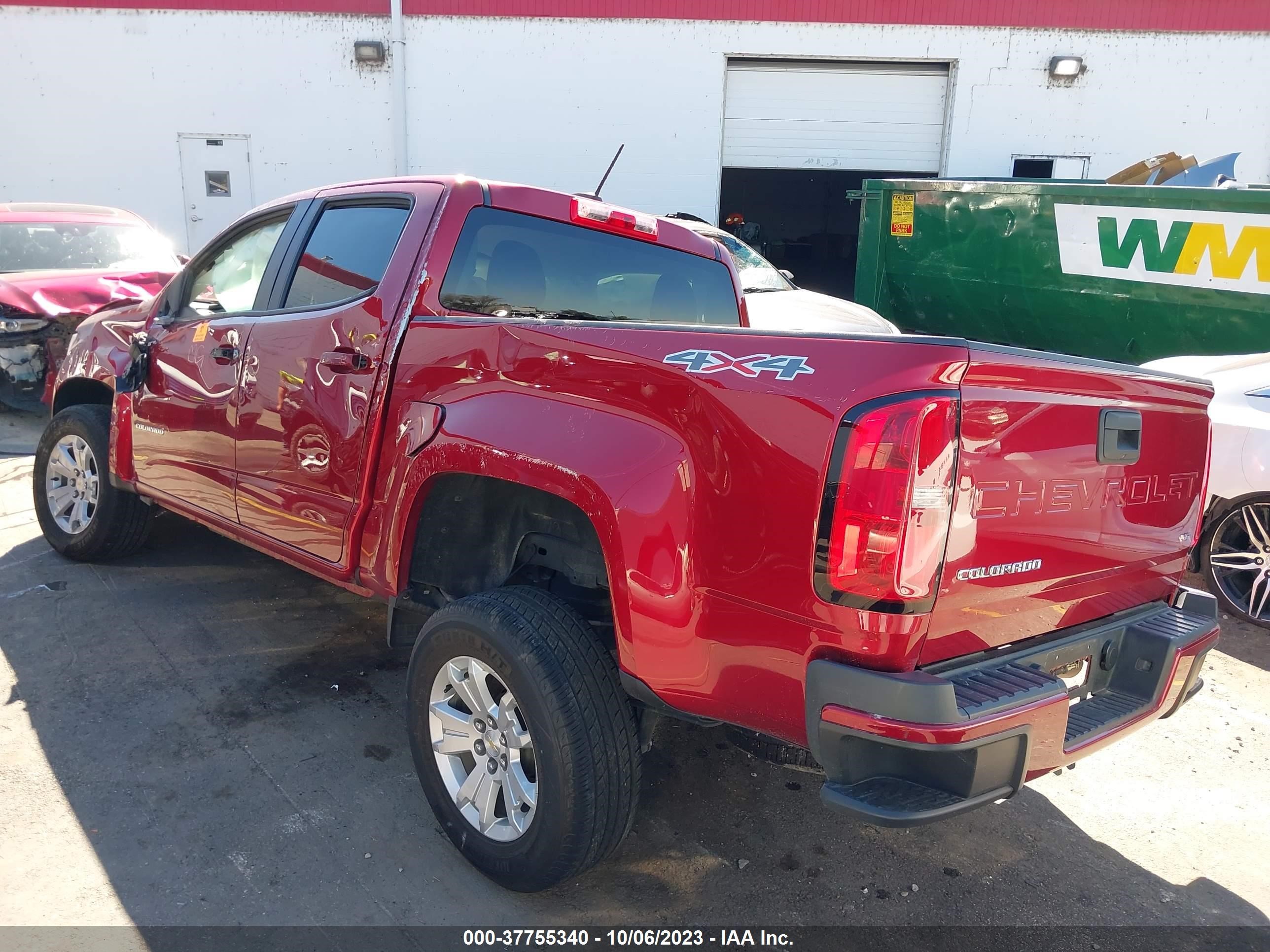 Photo 2 VIN: 1GCGTCEN6M1141411 - CHEVROLET COLORADO 