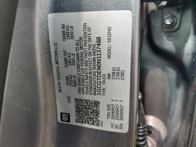 Photo 11 VIN: 1GCGTDEN0N1137488 - CHEVROLET COLORADO Z 