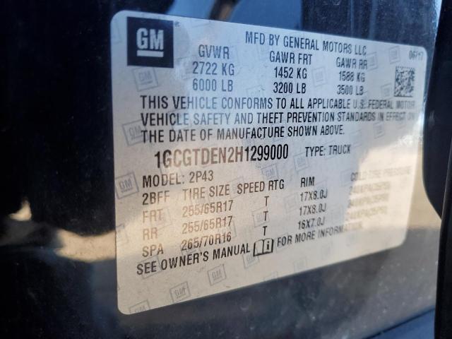 Photo 12 VIN: 1GCGTDEN2H1299000 - CHEVROLET COLORADO Z 