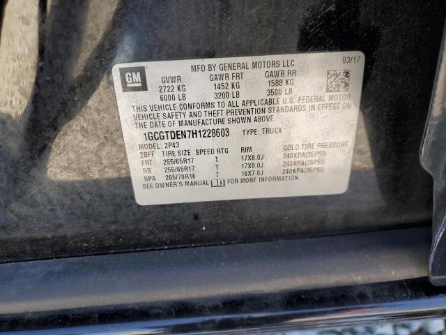 Photo 12 VIN: 1GCGTDEN7H1228603 - CHEVROLET COLORADO Z 