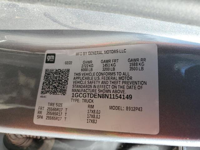 Photo 11 VIN: 1GCGTDEN8N1154149 - CHEVROLET COLORADO 