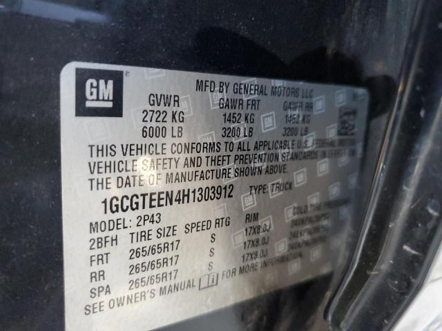 Photo 11 VIN: 1GCGTEEN4H1303912 - CHEVROLET COLORADO Z 